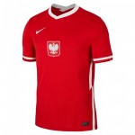 Camisolas de futebol Polônia Equipamento Alternativa EURO 2020 Manga Curta